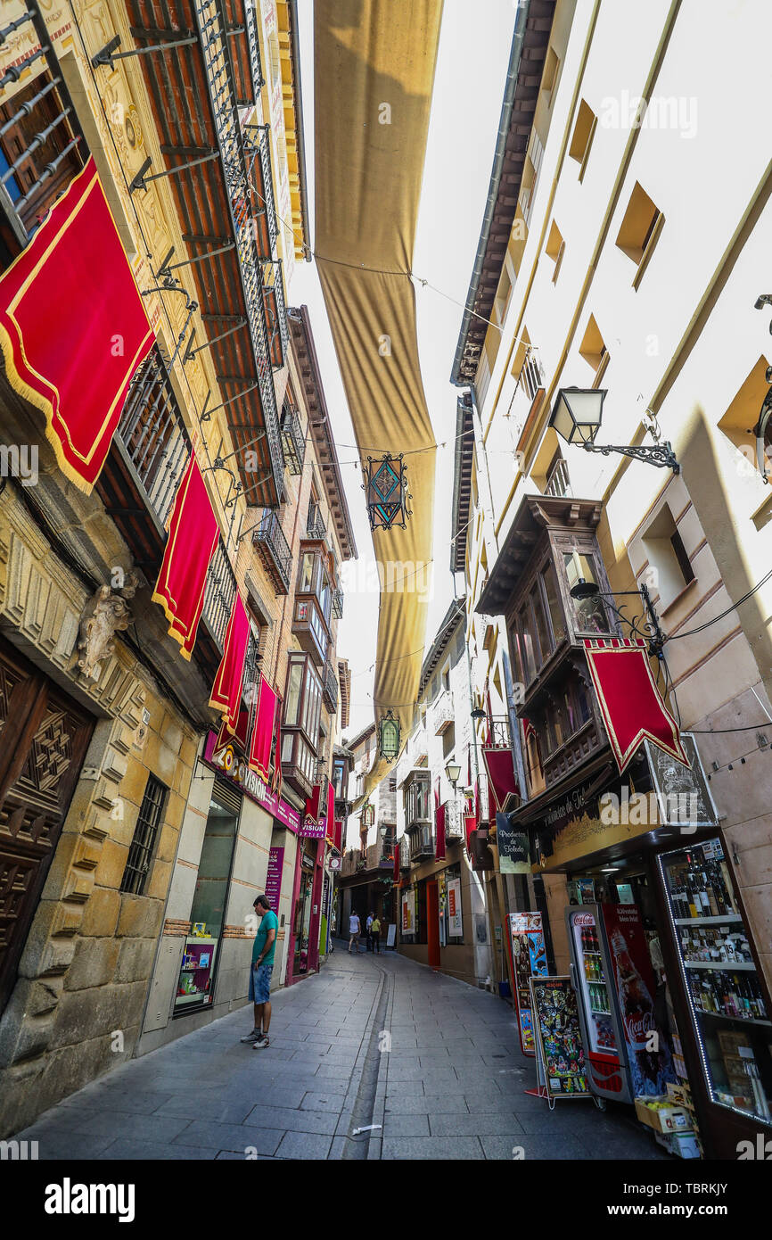 Vue de la ville de Tolède county de l'Espagne dans la province de Tolède, communauté autonome de Castille-La Manche, en Espagne. (PHOTO : VANESSA CARVALHO/BRA Banque D'Images