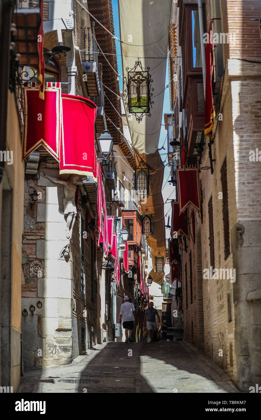 Vue de la ville de Tolède county de l'Espagne dans la province de Tolède, communauté autonome de Castille-La Manche, en Espagne. (PHOTO : VANESSA CARVALHO/BRA Banque D'Images