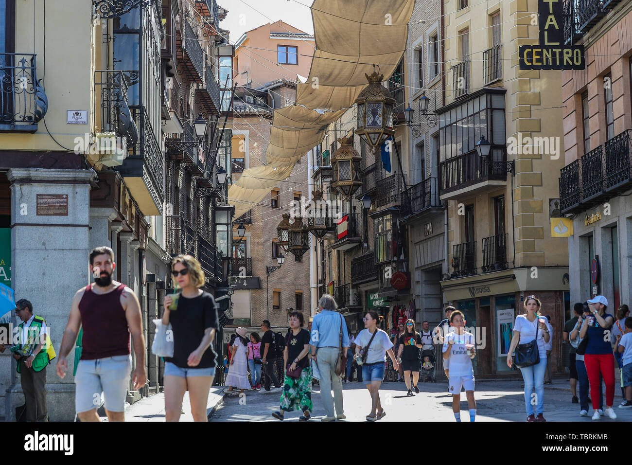 Vue de la ville de Tolède county de l'Espagne dans la province de Tolède, communauté autonome de Castille-La Manche, en Espagne. (PHOTO : VANESSA CARVALHO/BRA Banque D'Images