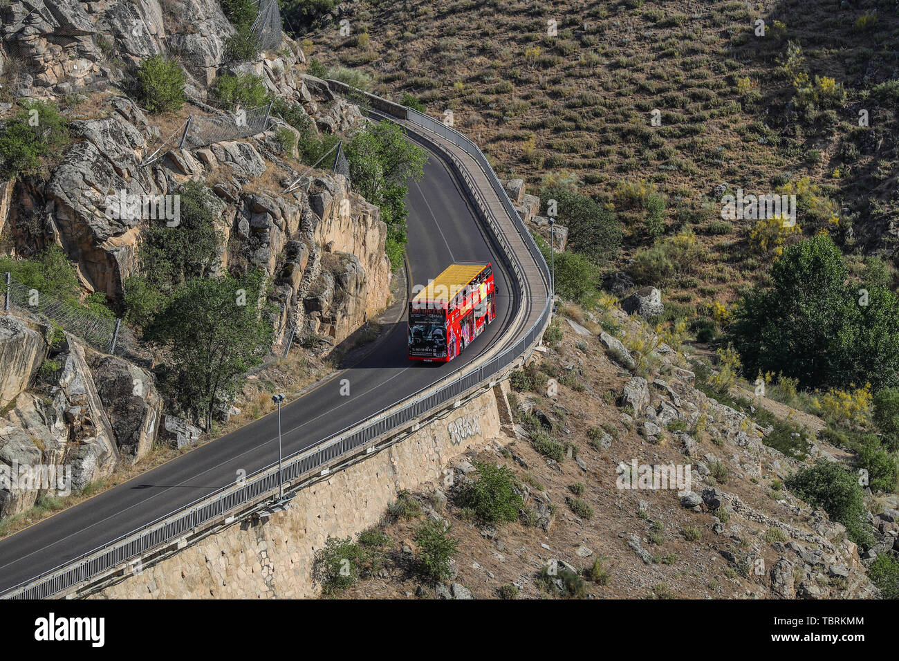 Vue de la ville de Tolède county de l'Espagne dans la province de Tolède, communauté autonome de Castille-La Manche, en Espagne. (PHOTO : VANESSA CARVALHO/BRA Banque D'Images