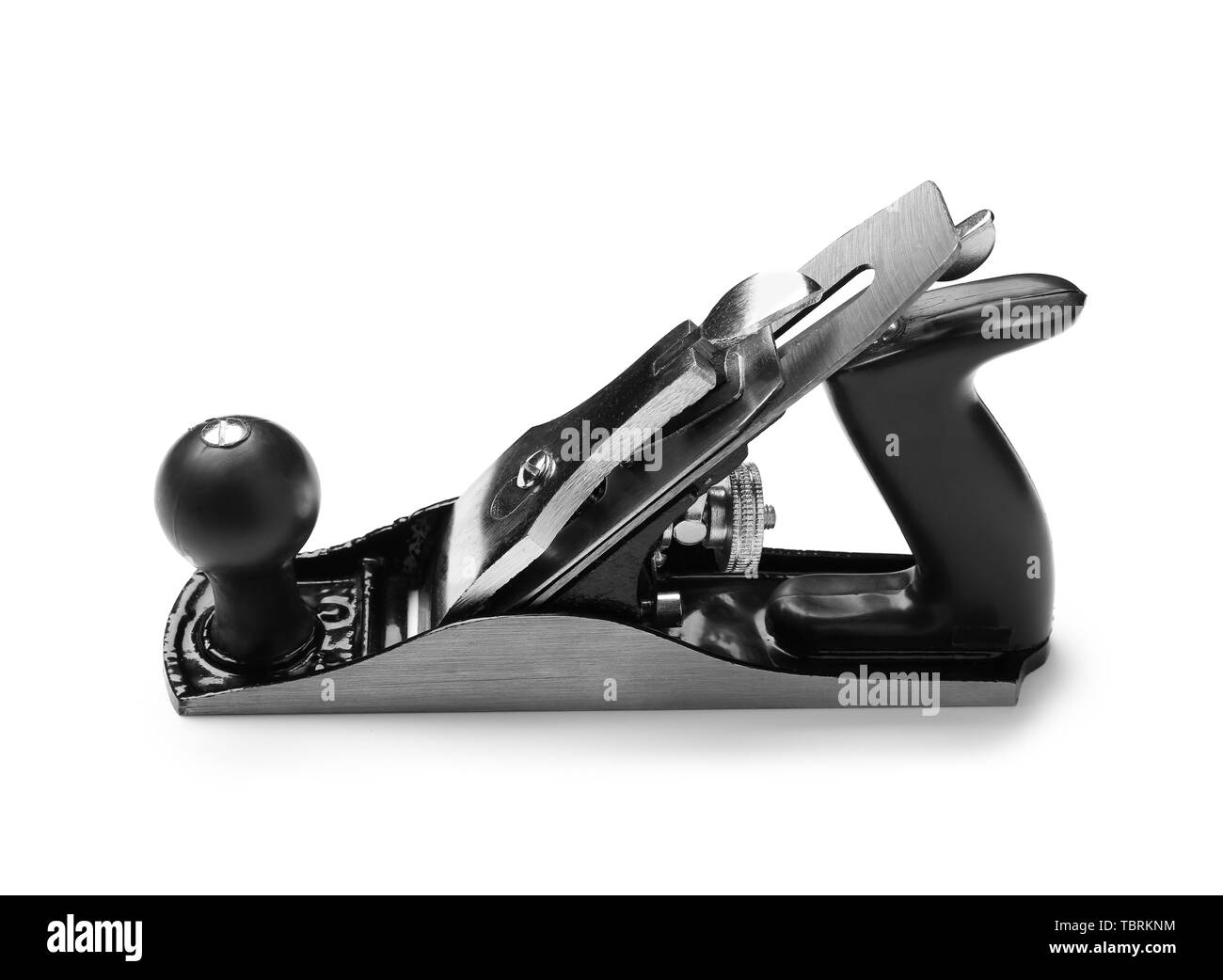 Carpenter's rabots sur fond blanc Banque D'Images