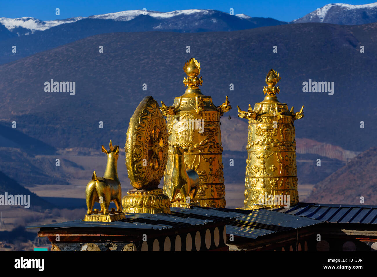 Temple Songzanlin Shangri-La (Petit Palais du Potala) Banque D'Images