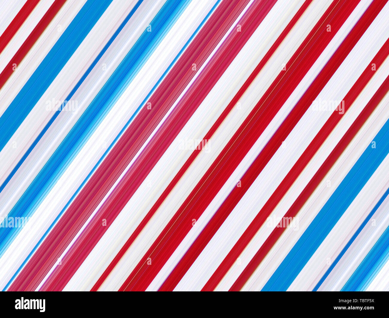 Blanc, rouge et bleu lignes diagonales Banque D'Images