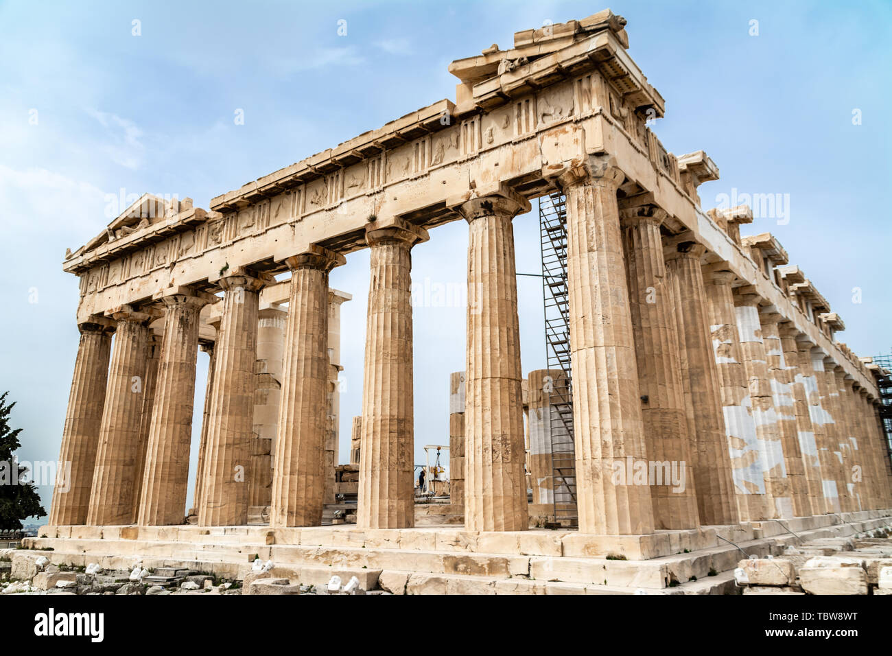Ruines des temples de l'ancienne Grèce civilisations Banque D'Images Ruines des temples de l'ancienne Grèce civilisations Banque D'Images