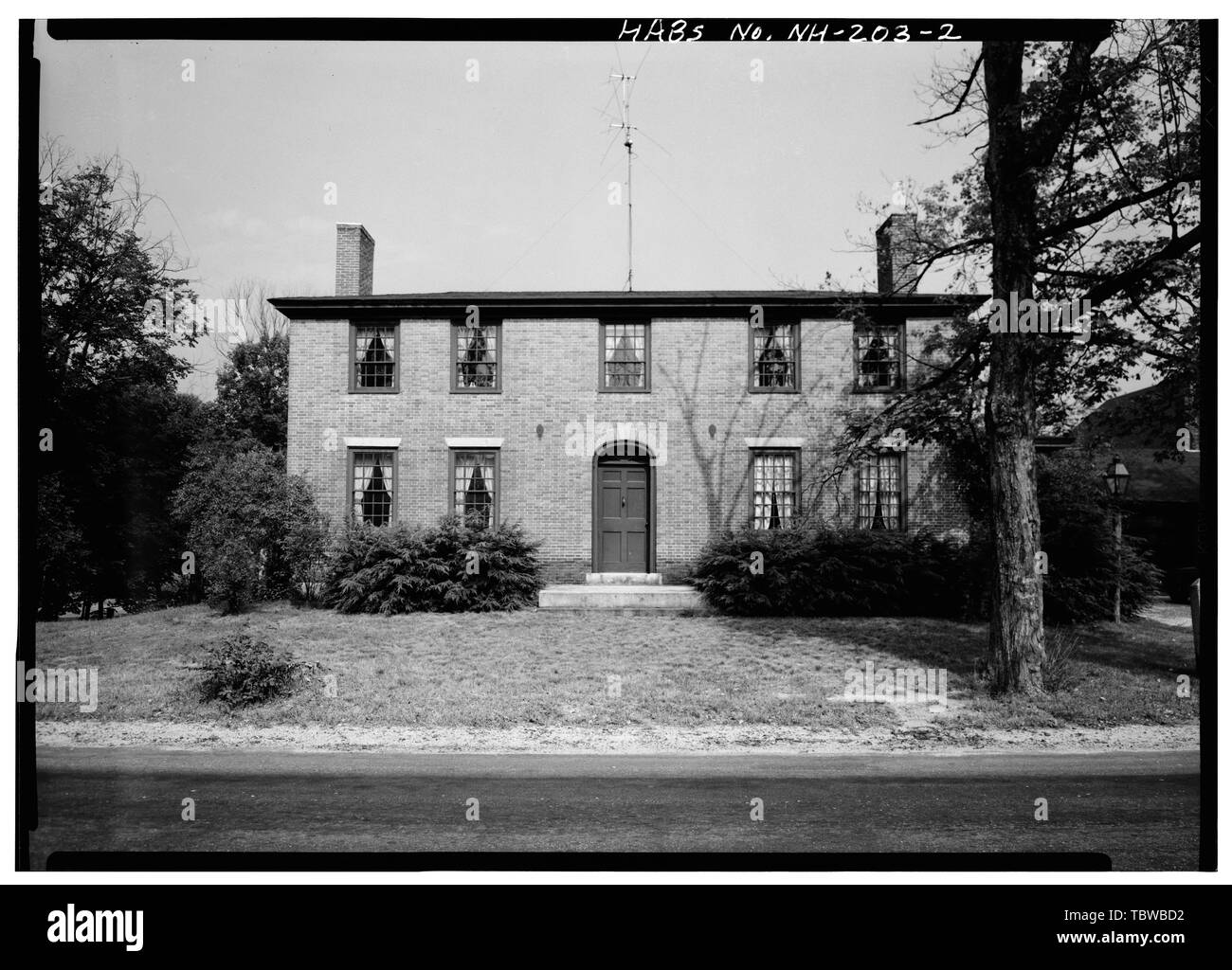 ÉLÉVATION PRINCIPALE (EST) Wilcoxen House, route 9, West Henniker Emerson Station, Merrimack County, NH Banque D'Images