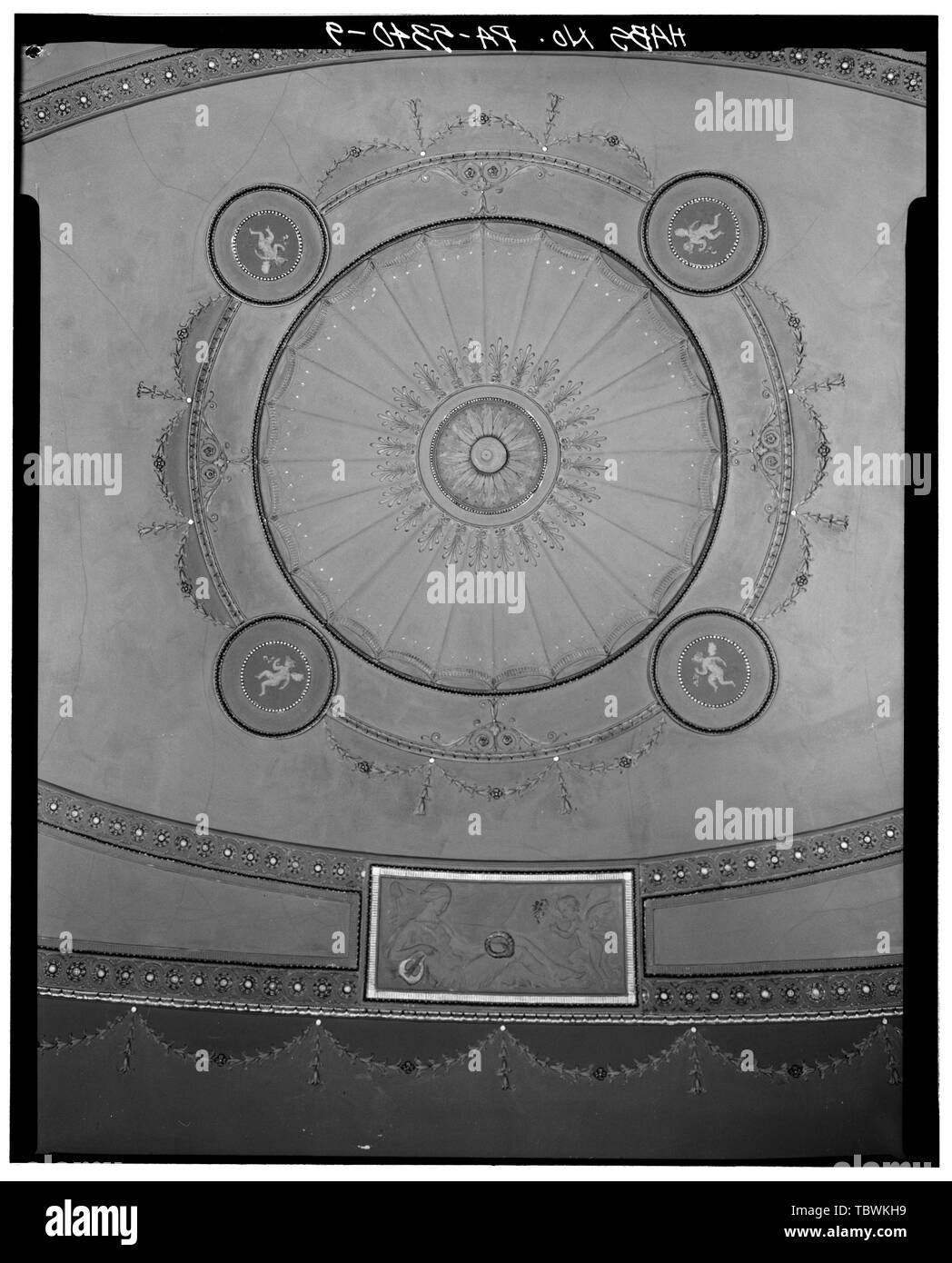 MEZZANINE, PLAFOND DÉTAIL théâtre Rialto, 943 Hamilton Mall, Allentown, Lehigh Comté, PA Banque D'Images