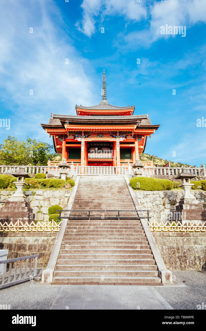 Le Temple Kiyomizu-dera Kyoto au Japon Banque D'Images