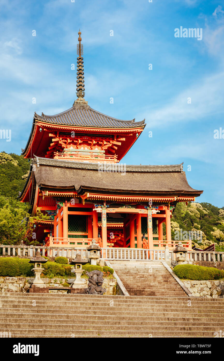 Le Temple Kiyomizu-dera Kyoto au Japon Banque D'Images