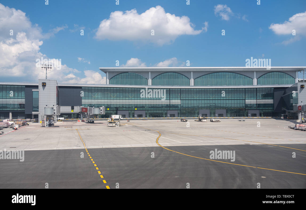 Nouvelles l'aéroport d'Istanbul en Turquie Banque D'Images