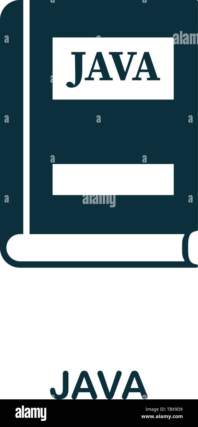 Icône Java. Conception d'éléments créatifs de la collection d'icônes de programmateur. Pixel Perfect Java icône pour la conception Web, les applications, les logiciels, l'utilisation de l'impression Illustration de Vecteur