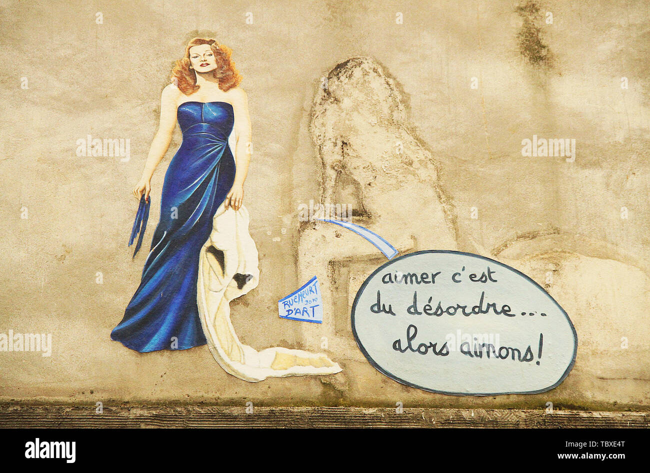 Paris aime les Banque D'Images