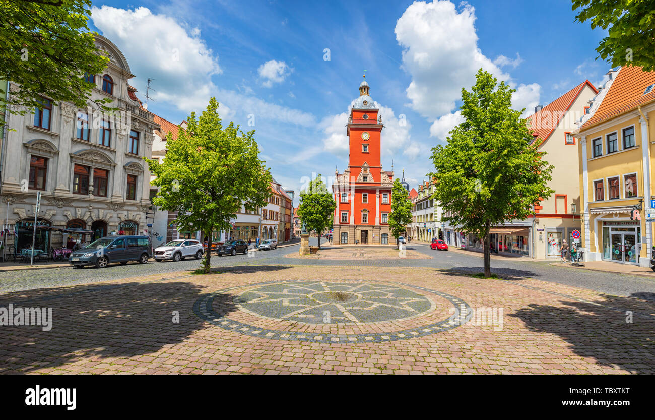 GOTHA, ALLEMAGNE - circa 2019, mai : l'administration de la ville de Gotha dans alias Administration Municipale de Thuringe, Allemagne Banque D'Images