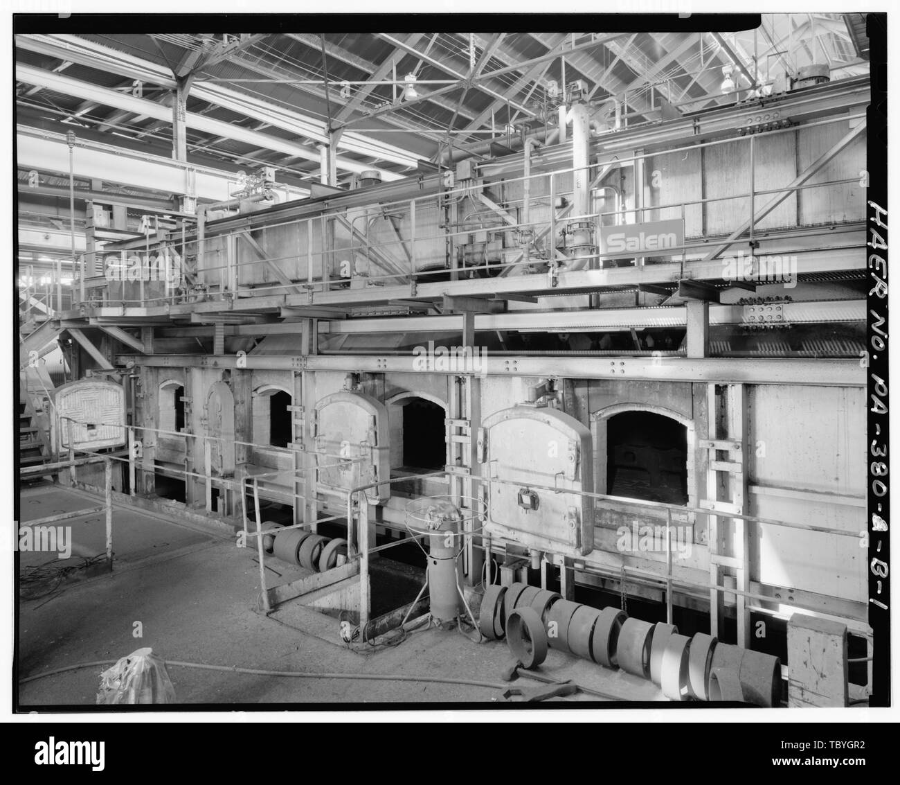 Tuyau principal de l''hôtel à nord-ouest. U.S. Steel Tube National fonctionne, à tubes de l''hôtel, le long de la rivière Monongahela, McKeesport, comté d'Allegheny, PA, Andrew Carnegie Banque D'Images