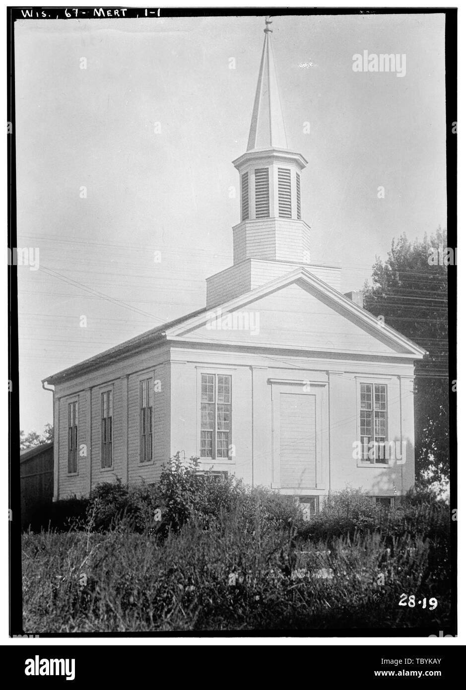 L'Église baptiste de Merton, Merton, Waukesha County, WI Banque D'Images