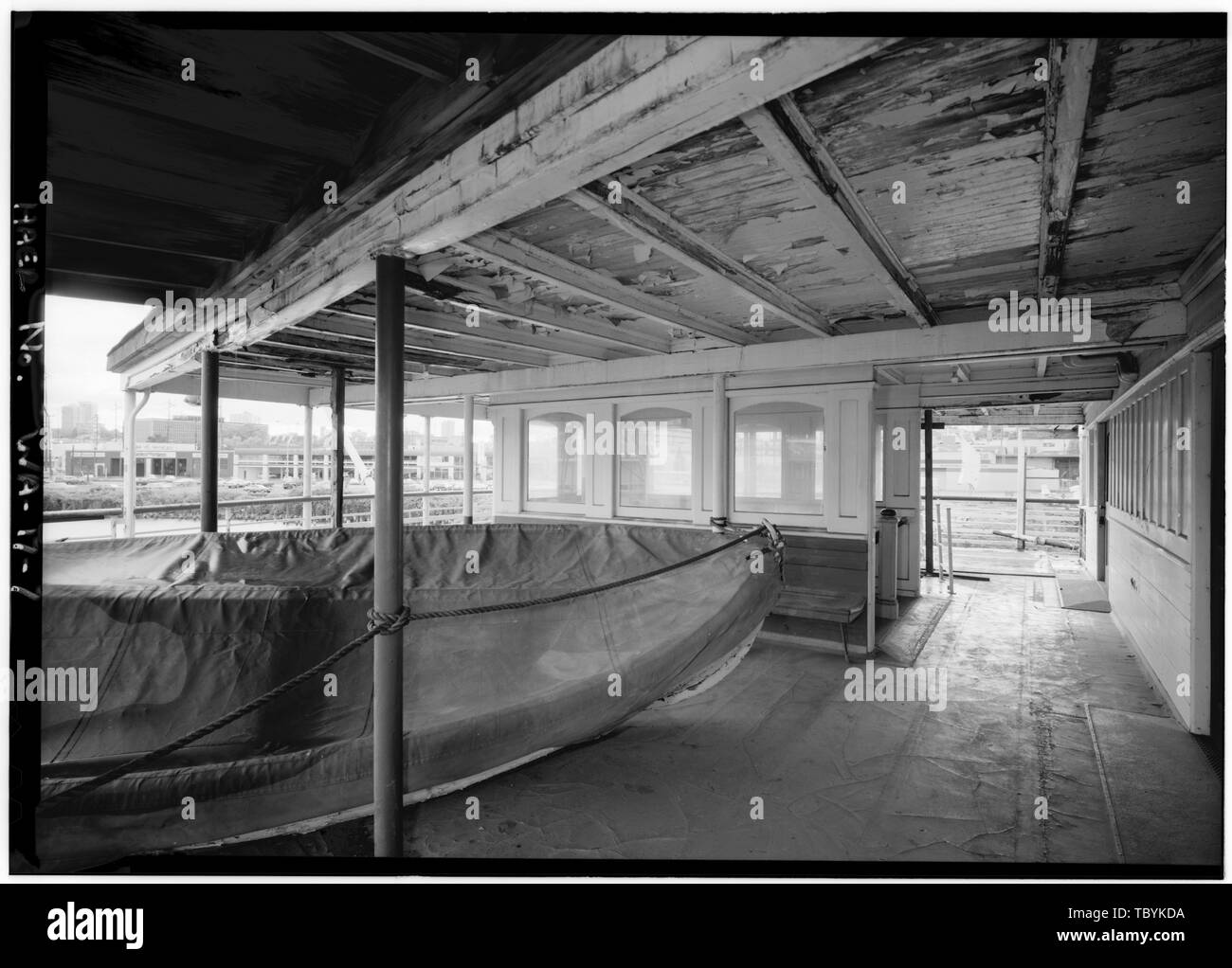 Milieu pont à arc Ferry San Mateo, extrémité sud du lac Union, Seattle, comté de King, WA Bethlehem Shipbuilding Corporation Lebovich, Bob, historien Lowe, Jet, photographe Banque D'Images