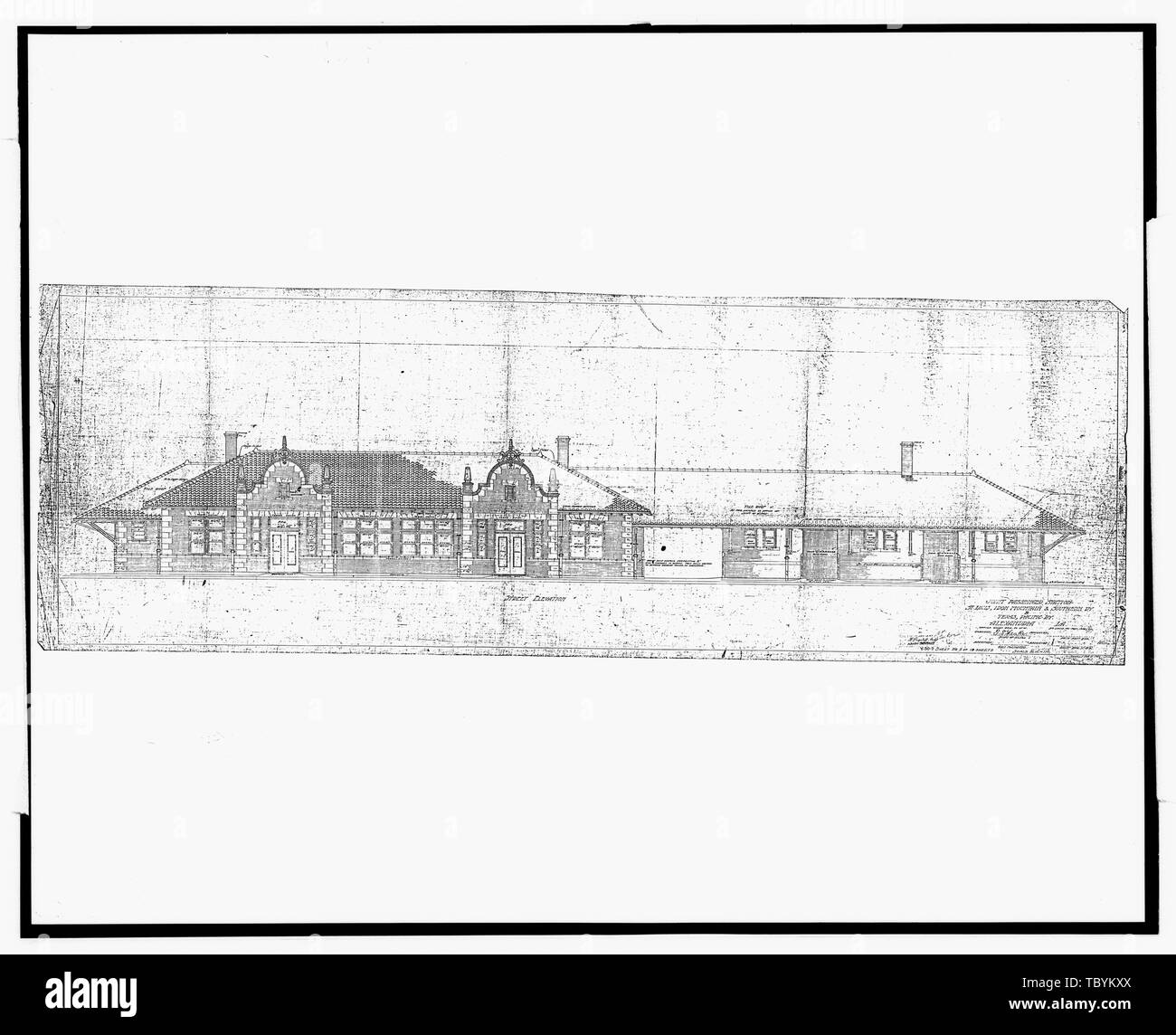 PacificTexas Missouri Pacific Railroad Station, dixième et Jackson Rues, Alexandrie, Rapides parois, LA MissouriPacific Railroad Company Longstaff, H Ville d'Alexandrie, Powell J L Hudson, U P Moore, R N Association Historique de la Louisiane Centra Calloway, Deborah, émetteur Kohara, Jack M, photographe Bolton, Robert, historien Banque D'Images