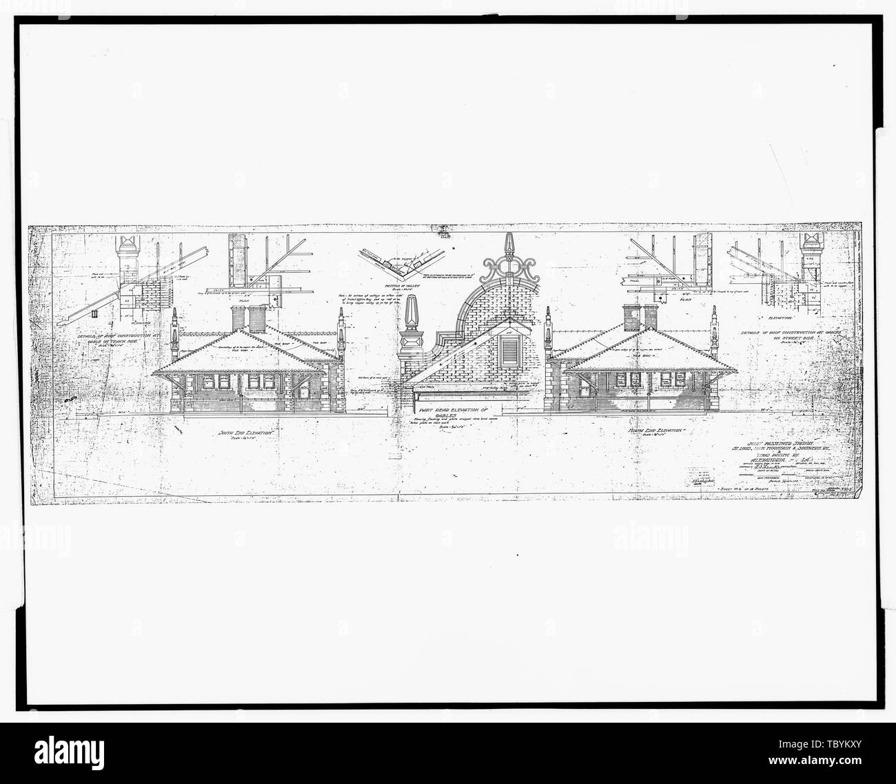 PacificTexas Missouri Pacific Railroad Station, dixième et Jackson Rues, Alexandrie, Rapides parois, LA MissouriPacific Railroad Company Longstaff, H Ville d'Alexandrie, Powell J L Hudson, U P Moore, R N Association Historique de la Louisiane Centra Calloway, Deborah, émetteur Kohara, Jack M, photographe Bolton, Robert, historien Banque D'Images