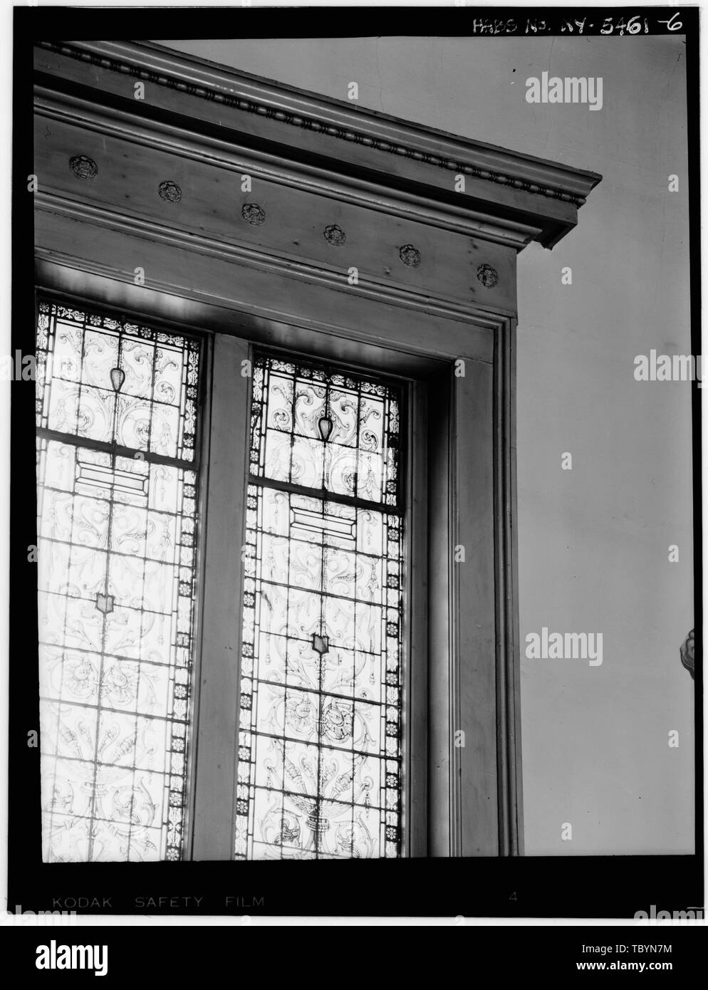 Nef, Fenêtre Détail de l'église de la Nativité, 4648 Second Avenue, New York, New York County, NY Banque D'Images