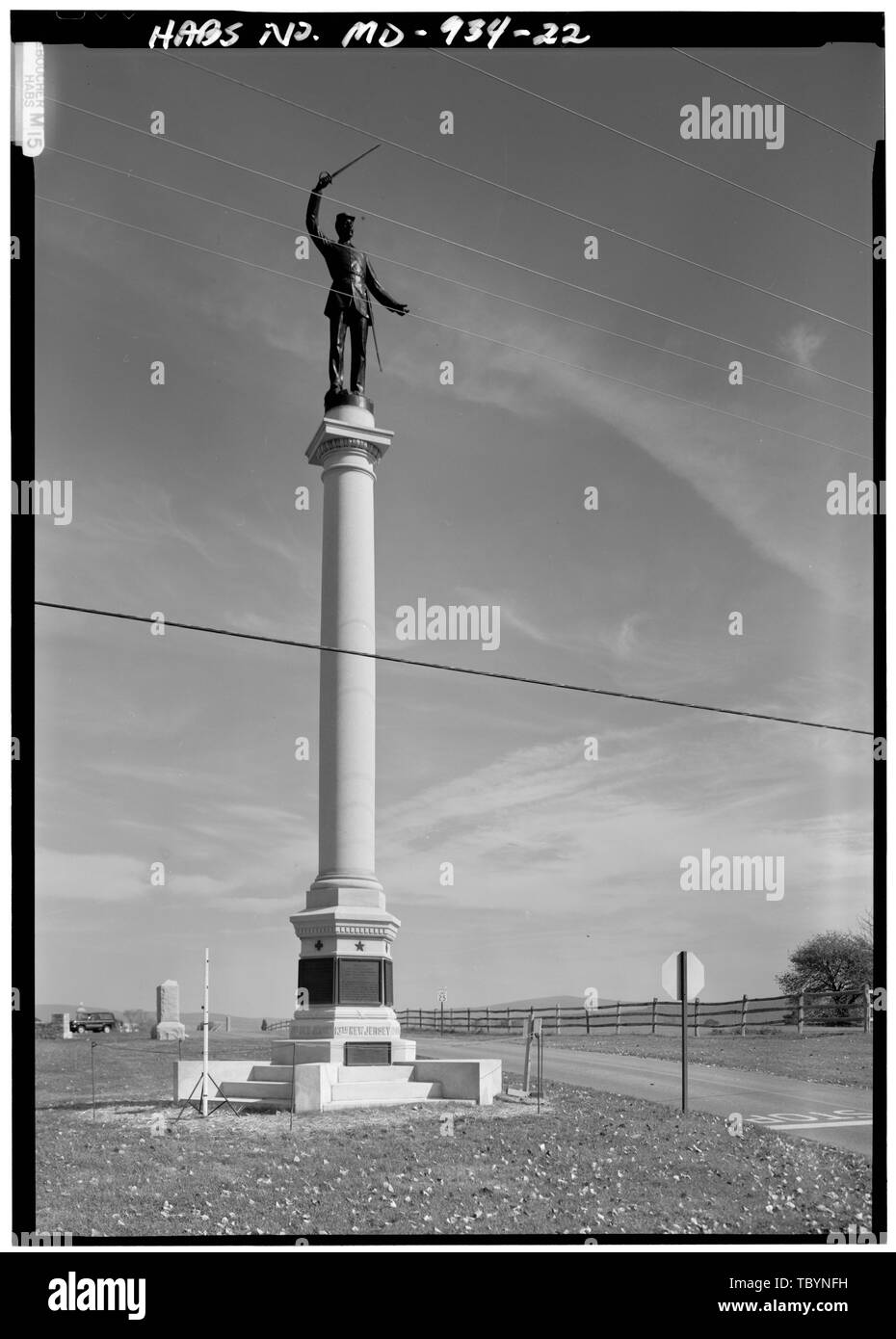 MONUMENT DE L'État du New Jersey, du côté nord de l'AVENUE UN CHAMP À L'INTERSECTION AVEC L'ancien champ de bataille National d'Antietam PIKE HAGERSTOWN, Sharpsburg, comté de Washington, MD Mansfield, Joseph K, F Stetson, John L Starke, William F Anderson Richardson, Israël McKinley, William O'Branch, L Rodman, Isaac, Clara Barton, Reilly O T Boucher, Jack E, Boucher, photographe Jack E, photographe :, Virginie B, émetteur Banque D'Images