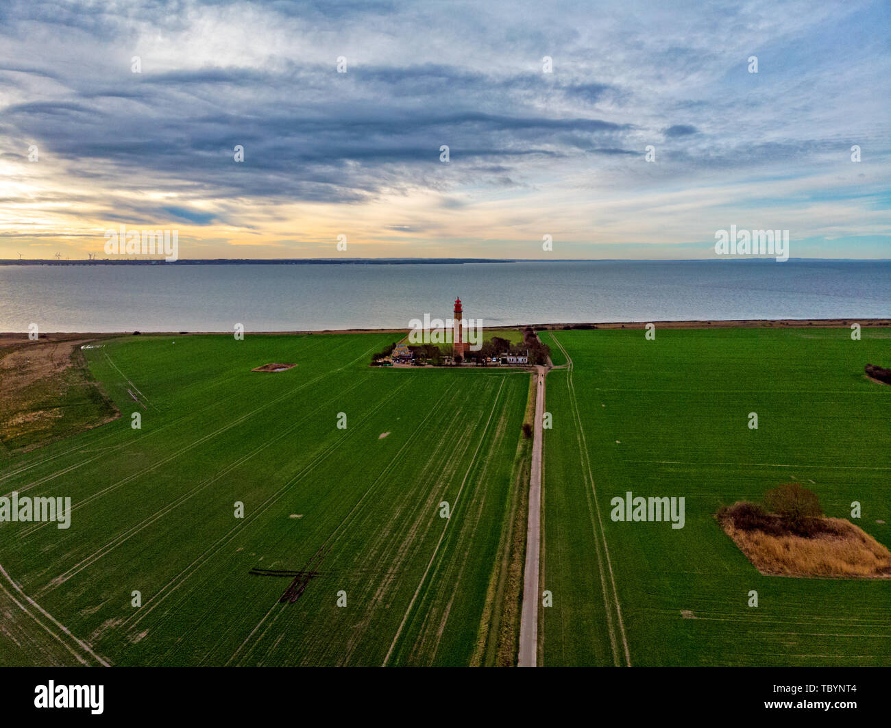 Phare de l'île Fehmarn Banque D'Images