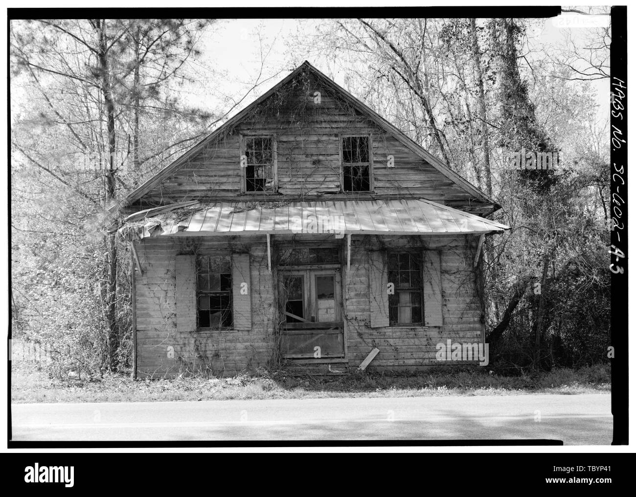 Façade nord (avant), À L'Crocketville Country Store, US 601 et de la Route 38, Crocketville, Hampton Comté, SC Banque D'Images