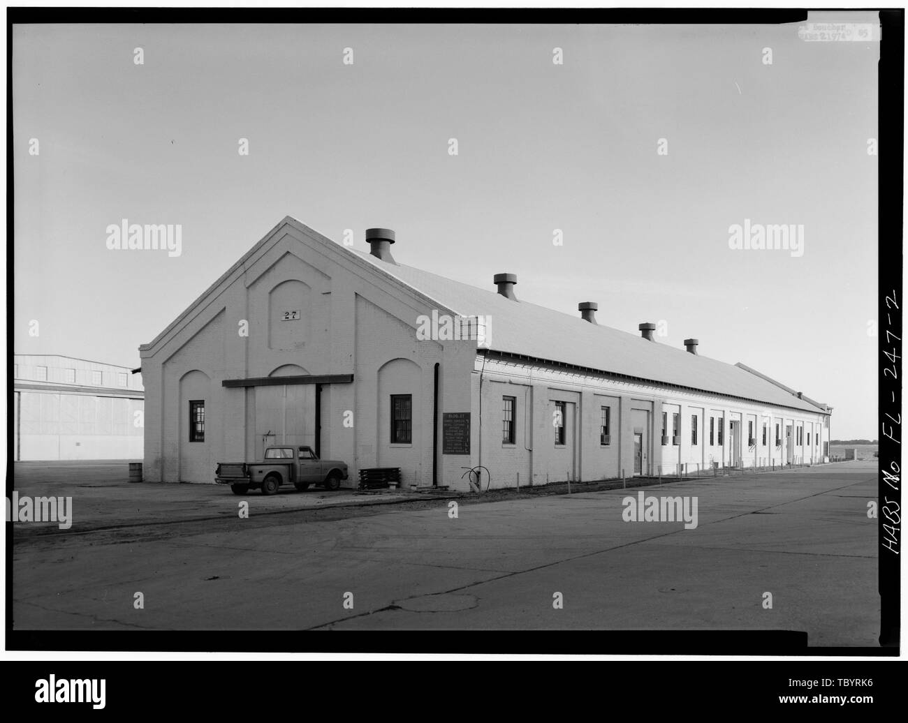Côtés nord et ouest U.S. Naval Air Station, faire du charbon, 499 South Avenue, Pensacola, FL, Escambia Comté Banque D'Images