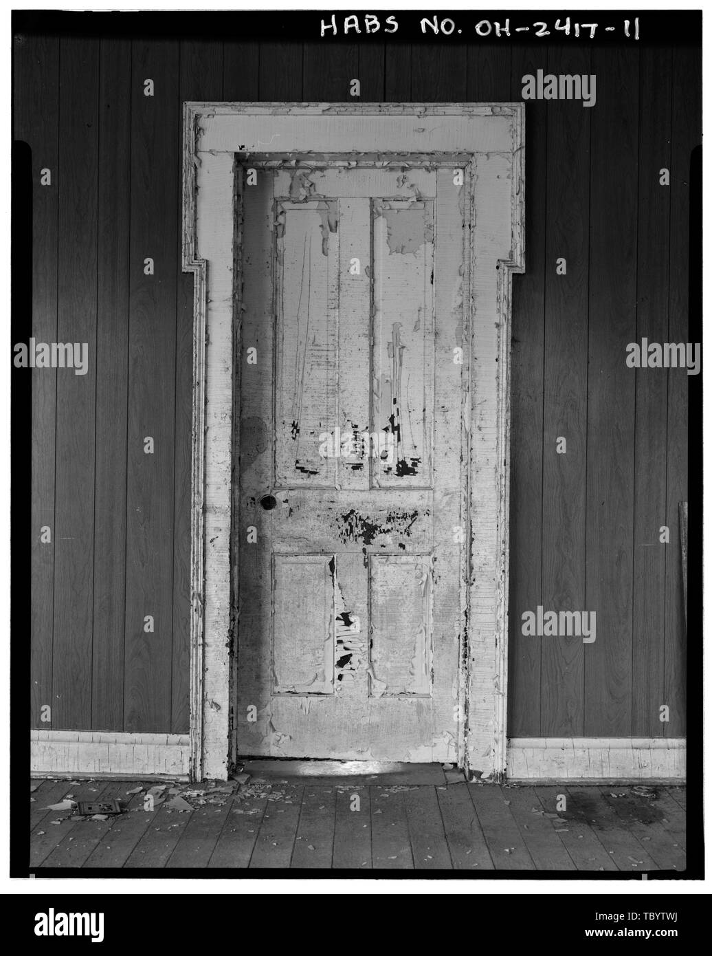 Nathaniel Cline House, du côté sud du chemin de comté 68, Cline, comté de Monroe, OH Banque D'Images