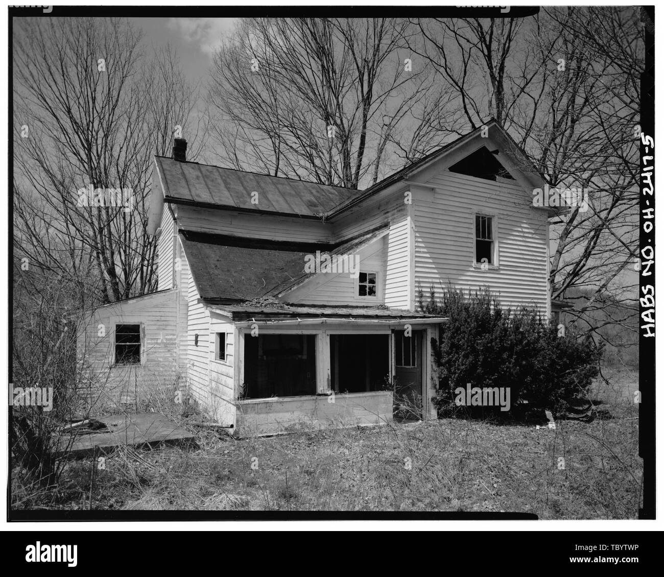 Nathaniel Cline House, du côté sud du chemin de comté 68, Cline, comté de Monroe, OH Banque D'Images