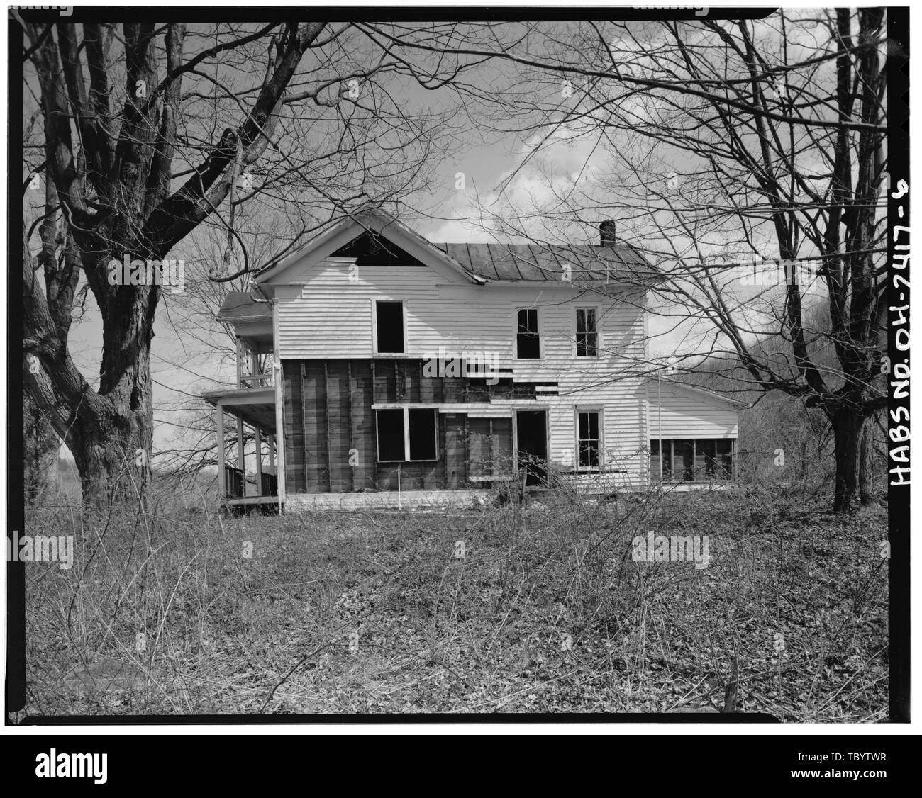 Nathaniel Cline House, du côté sud du chemin de comté 68, Cline, comté de Monroe, OH Banque D'Images