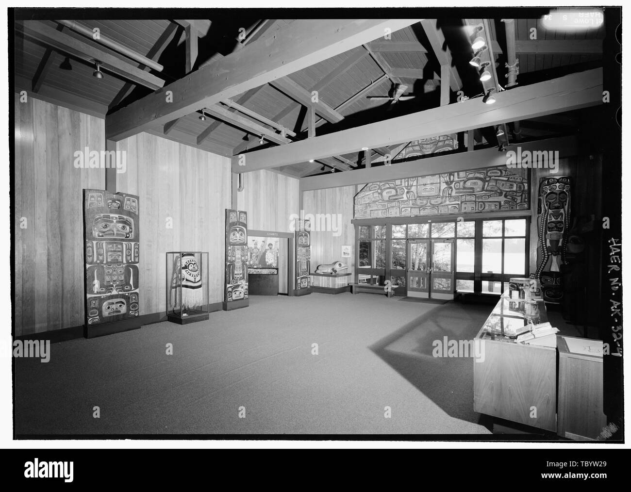 National Park Service Visitor Center hall à la sud-est. Visitor Centre, Sitka, Sitka, AK Arrondissement Banque D'Images