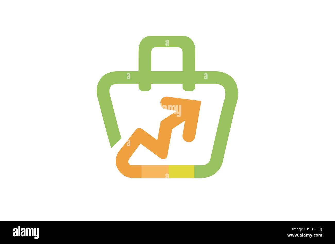 Illustration du design du logo de la flèche du chariot de l'atelier Illustration de Vecteur