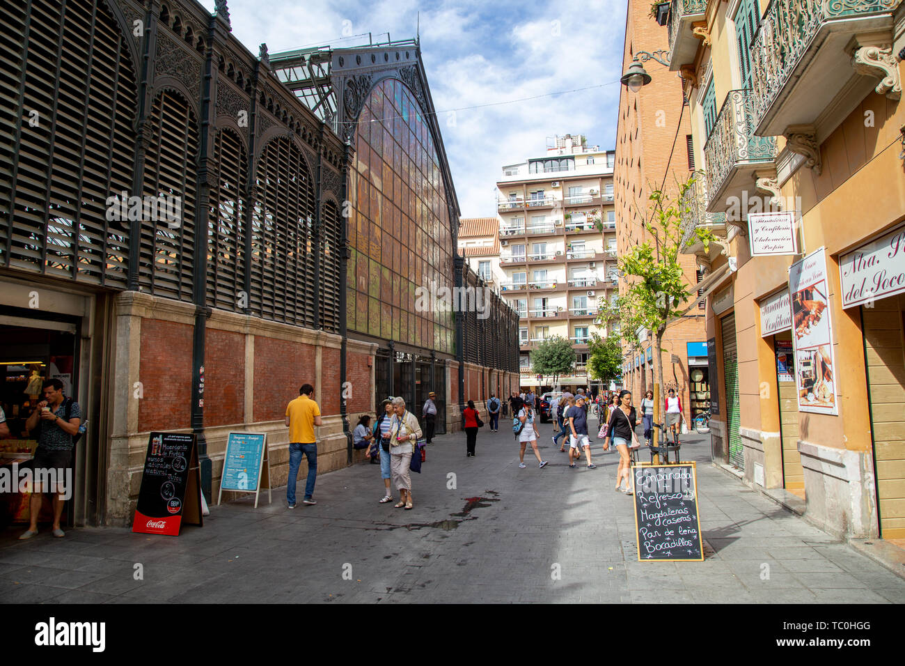 Édifice du marché Atarazanas de Malaga, en Espagne Banque D'Images