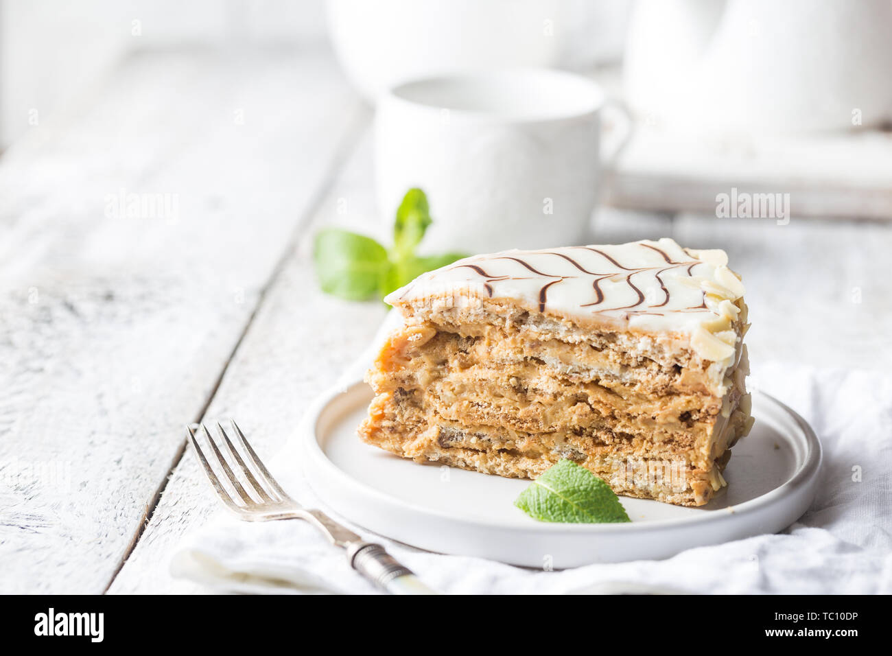Gateau Hongrois Esterhazy Photo Stock Alamy