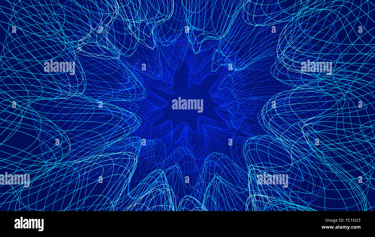 Résumé Contexte La technologie de réseau logique composé de courbes d'onde Banque D'Images