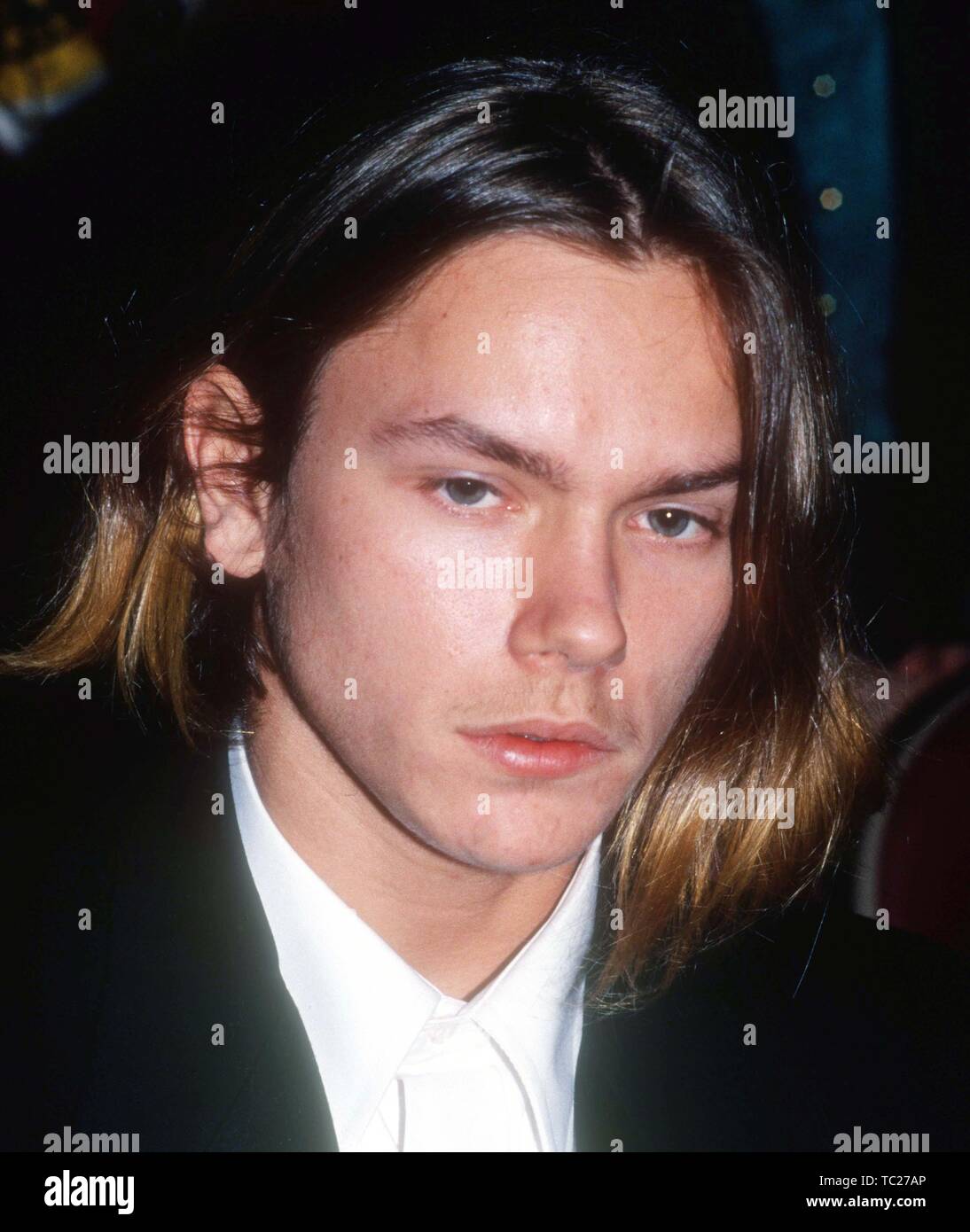 River Phoenix 1990 Photo par John Barrett/PHOTOlink.net Banque D'Images