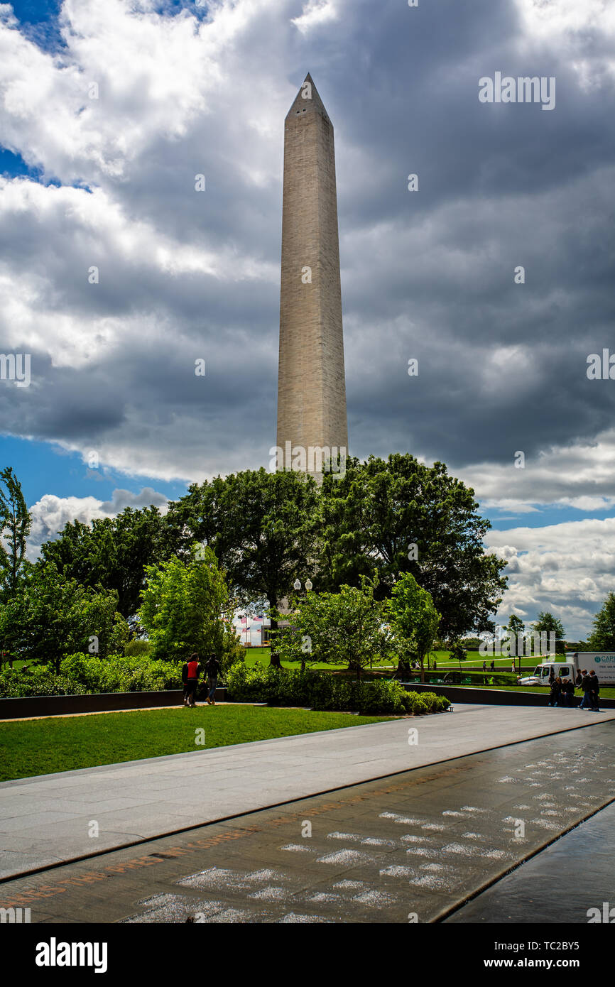 Le Washington Monument à Washington DC, USA le 14 mai 2019 Banque D'Images