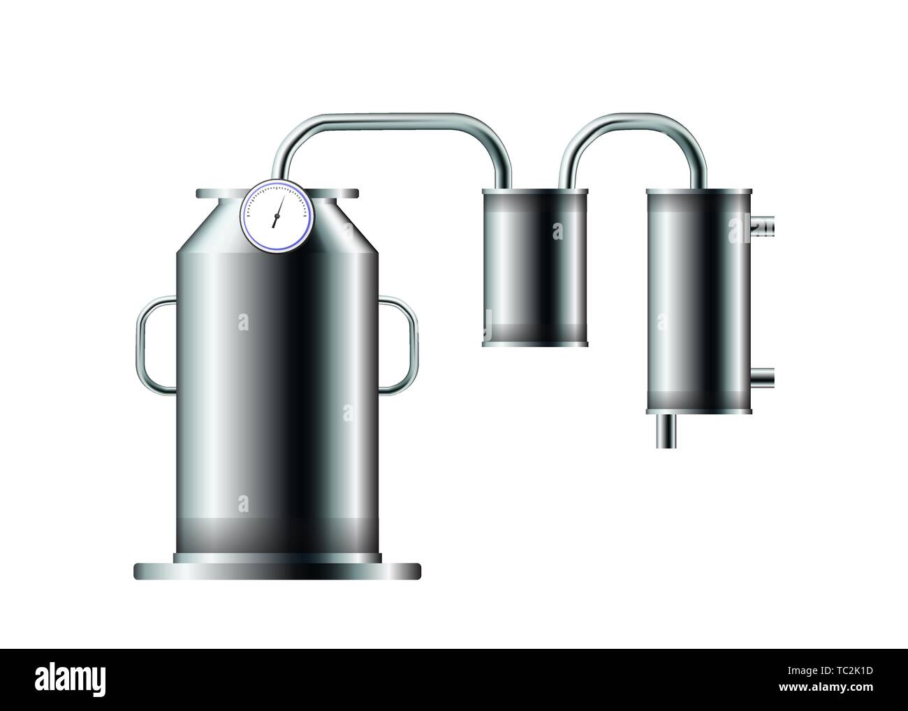Distillateur D Equipement Illustration Vecteur De L Eau Et L Alcool De Distillation Image Vectorielle Stock Alamy