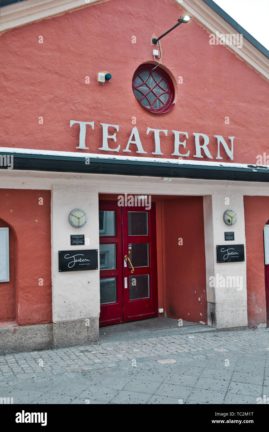 Théâtre, Norrtalje, comté de Stockholm, Suède, Scandinavie Banque D'Images