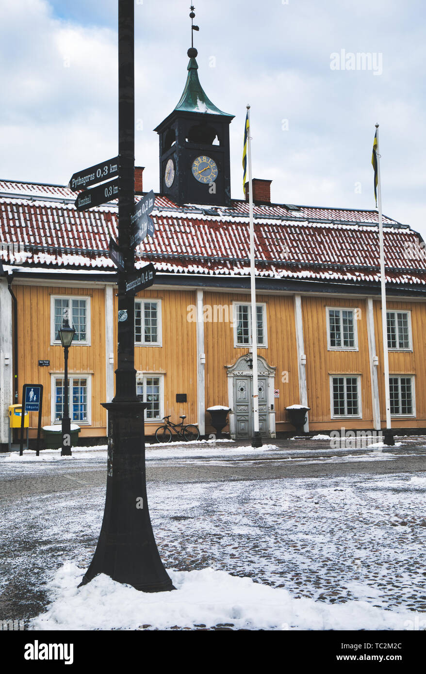 Hôtel de Ville de Norrtalje (Radhus), Norrtalje, comté de Stockholm, Suède, Scandinavie Banque D'Images