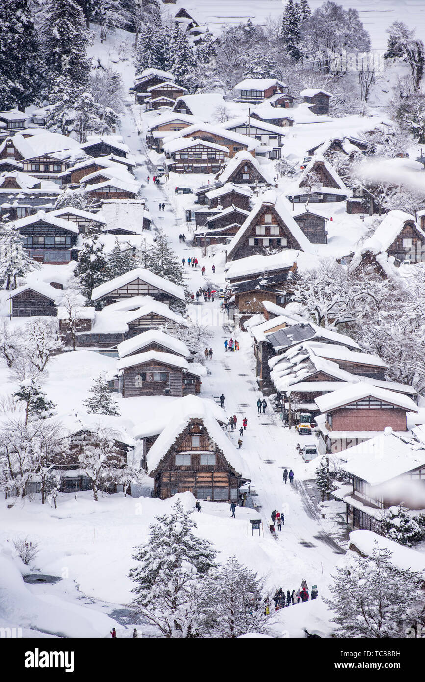 Ville de conte de fées, Baichuan Township, Japon Banque D'Images