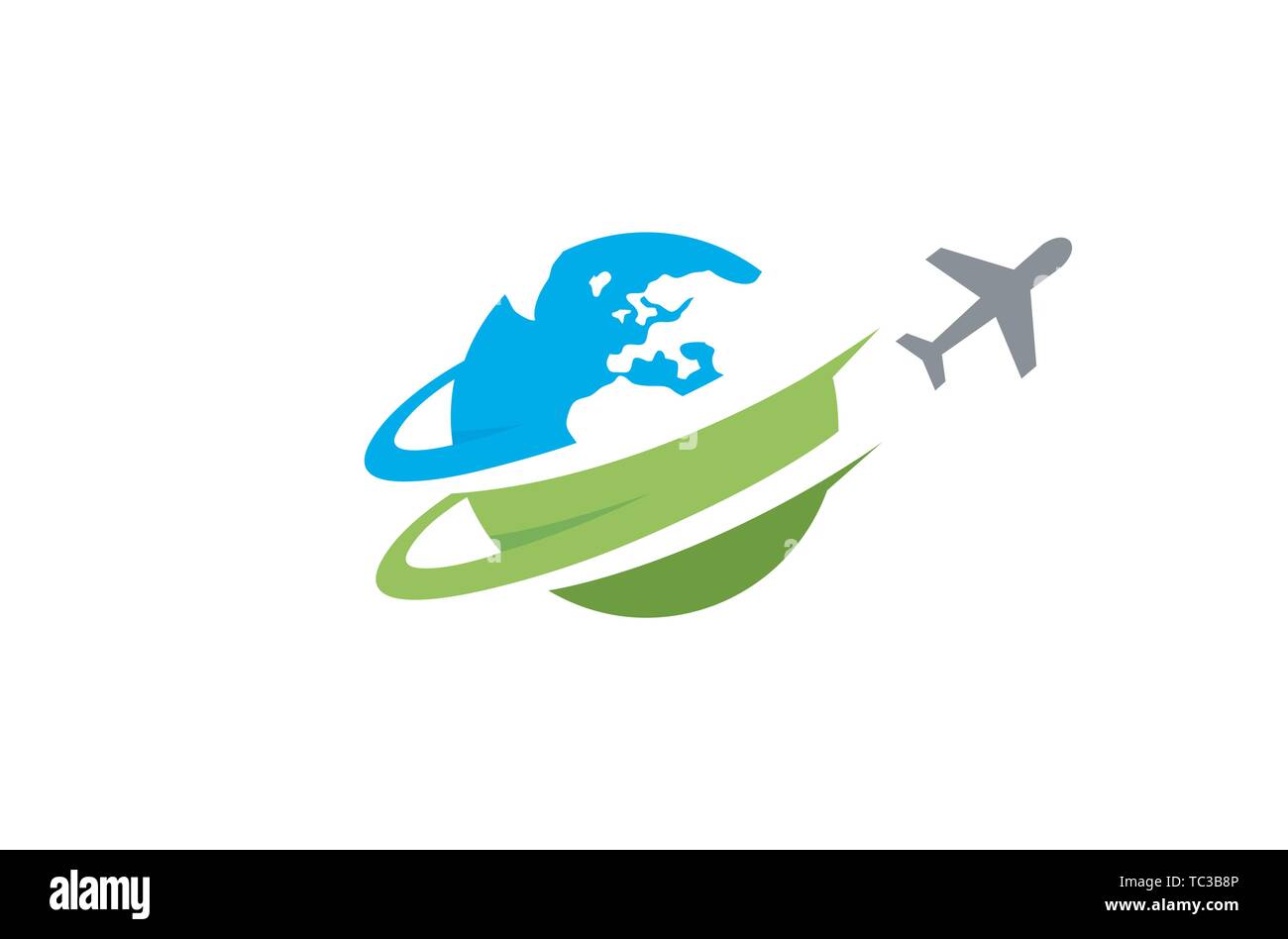 Travel Airplane World Creative Air Design Vector Illustration de Vecteur