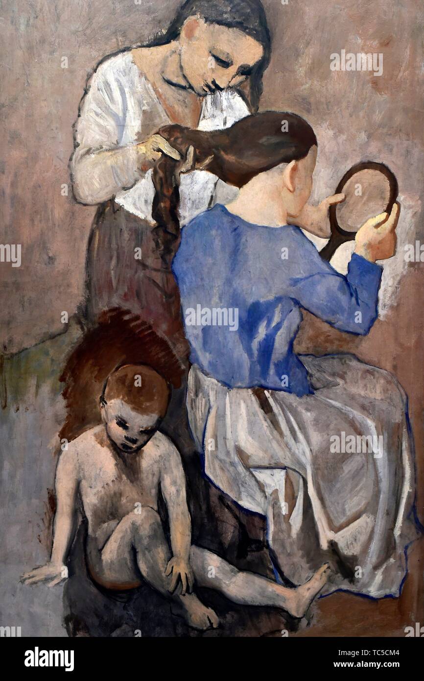 La coiffure, 1906, un tableau de Pablo Picasso, le Metropolitan Museum of Art, USA. Banque D'Images