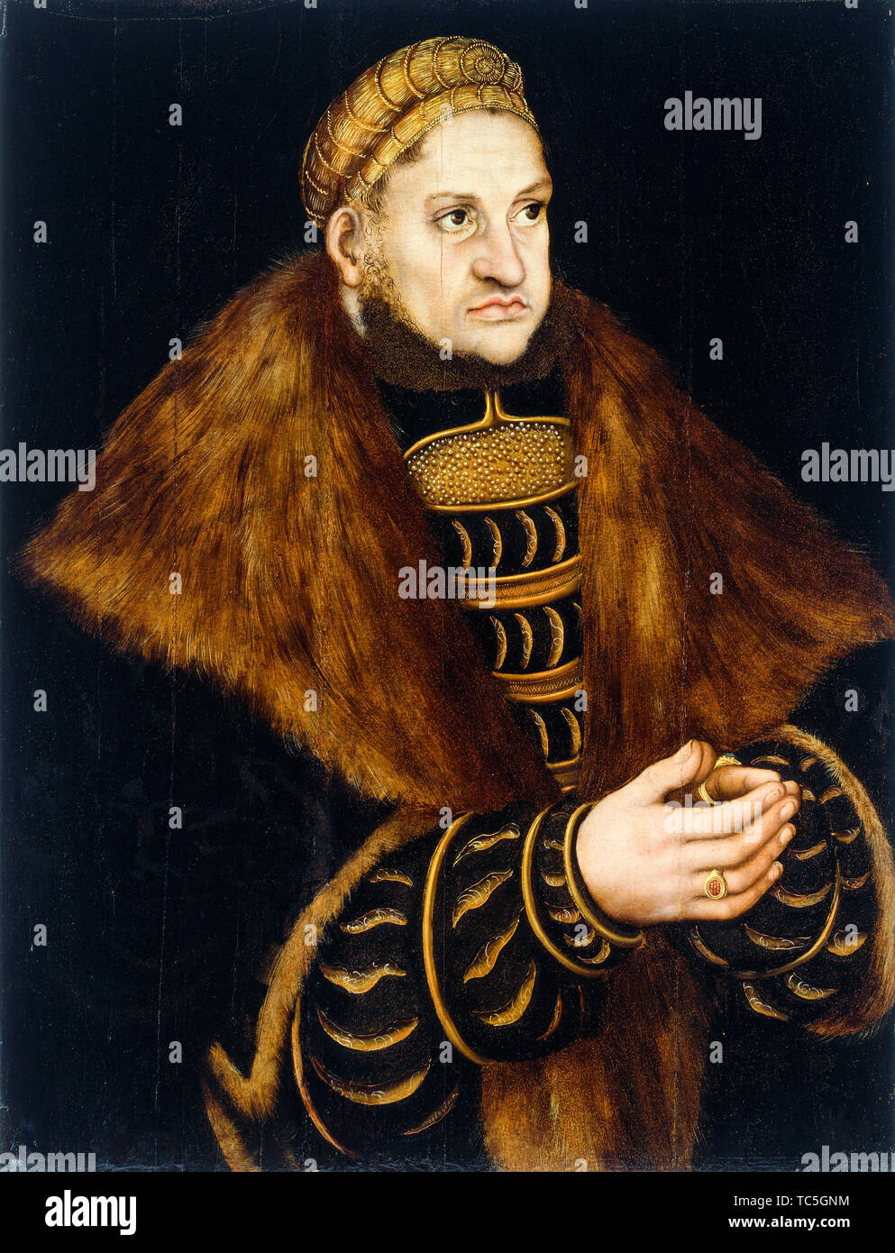 Lucas Cranach le Vieux, Frédéric III, Électeur de Saxe, 1463-1525, portrait, vers 1515 Banque D'Images