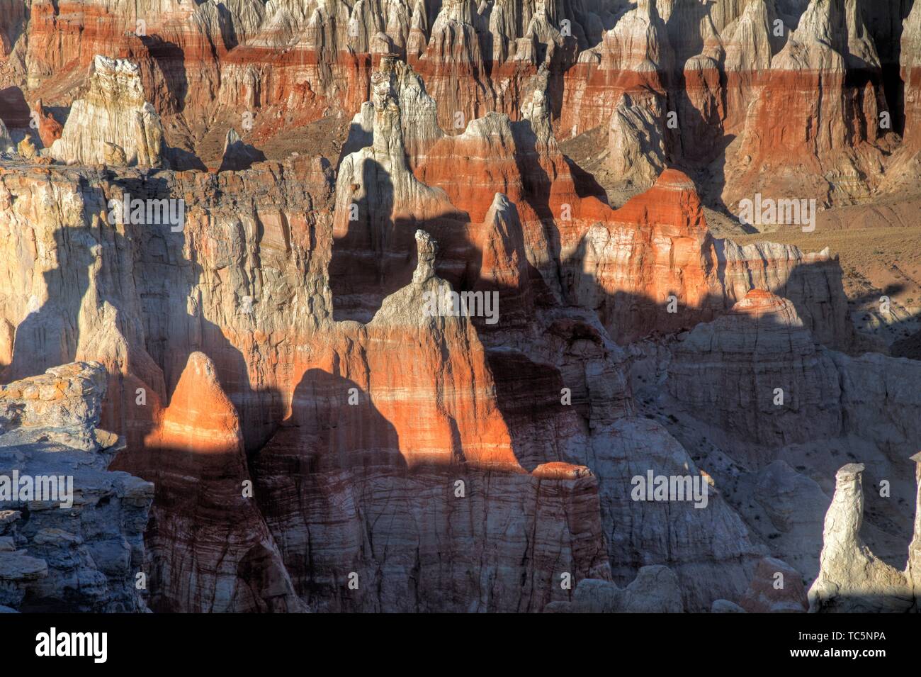 Des formations rocheuses érodées sanstone composent le paysage à charbon Canyon dans l'Arizona du Nord. Banque D'Images