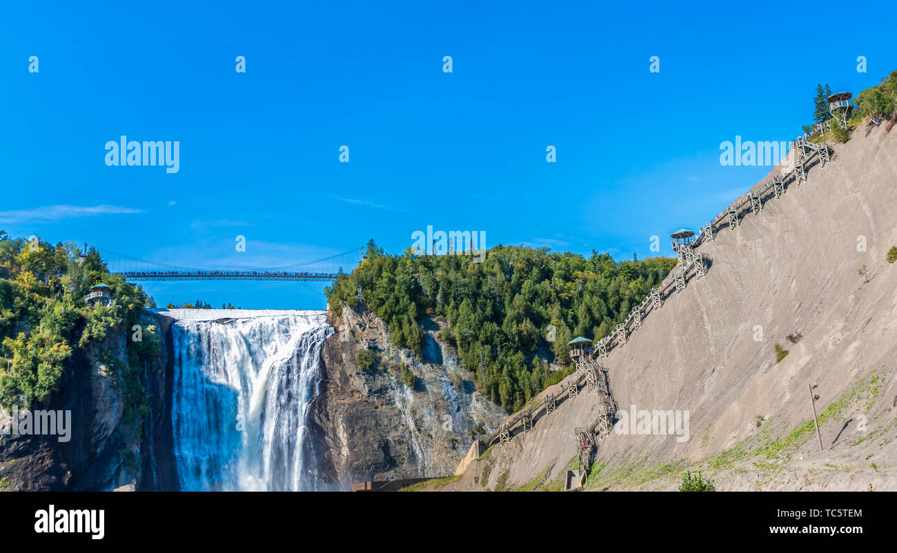 Chutes Montmorency Banque D'Images