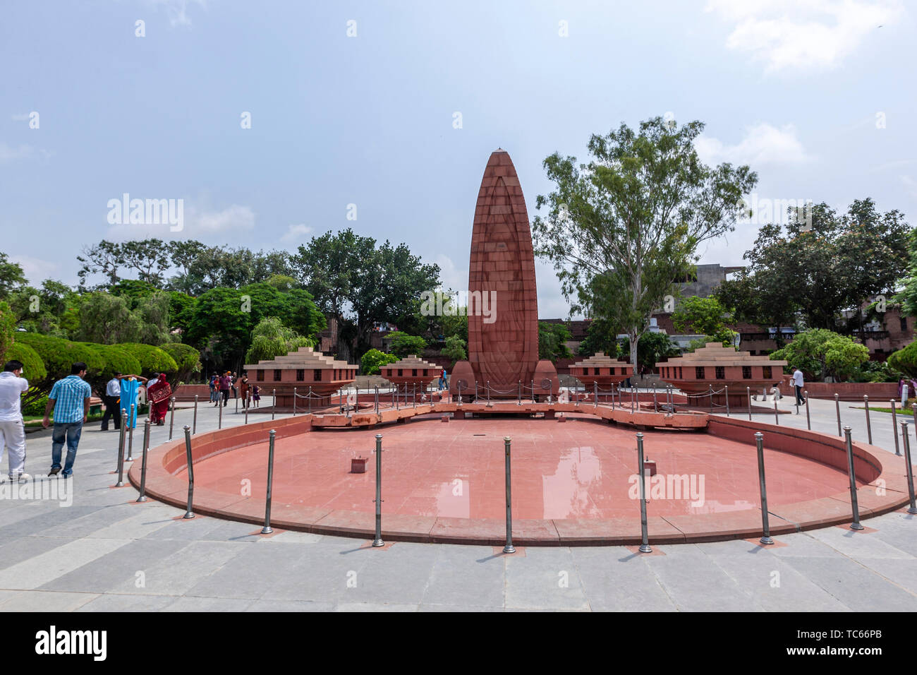 Mémorial de Jallianwala Bagh de Jallianwala Bagh, pour commémorer le massacre d'Amritsar, Punjab, India Banque D'Images