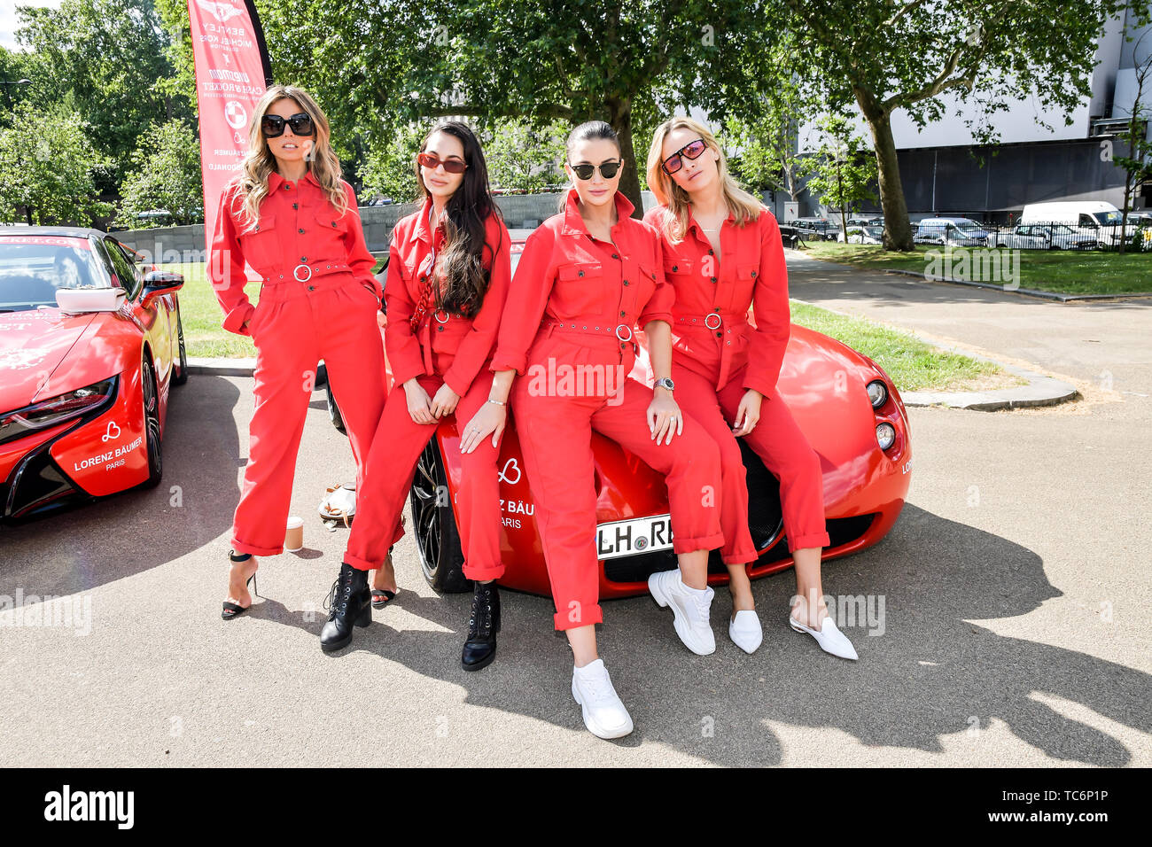 Londres, Royaume-Uni. 06 Juin, 2019. Amy Jackson, Zara Martin, Carmen Jorda assister à Cash & Rocket Photocall à Wellington Arch, le 6 juin 2019, Londres, Royaume-Uni : Crédit photo Capital/Alamy Live News Banque D'Images