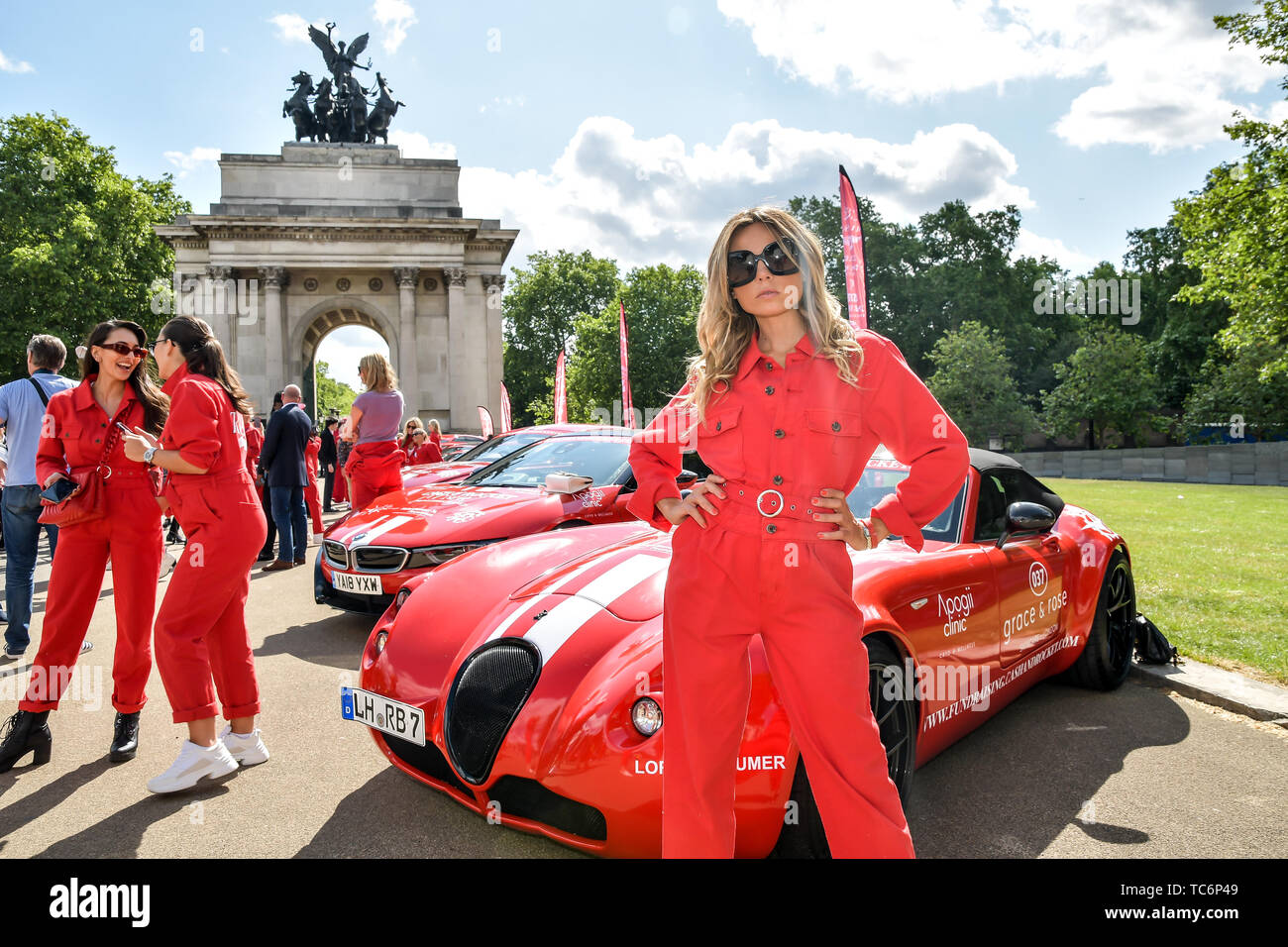 Londres, Royaume-Uni. 06 Juin, 2019. Carmen Jorda assister à Cash & Rocket Photocall à Wellington Arch, le 6 juin 2019, Londres, Royaume-Uni : Crédit photo Capital/Alamy Live News Banque D'Images