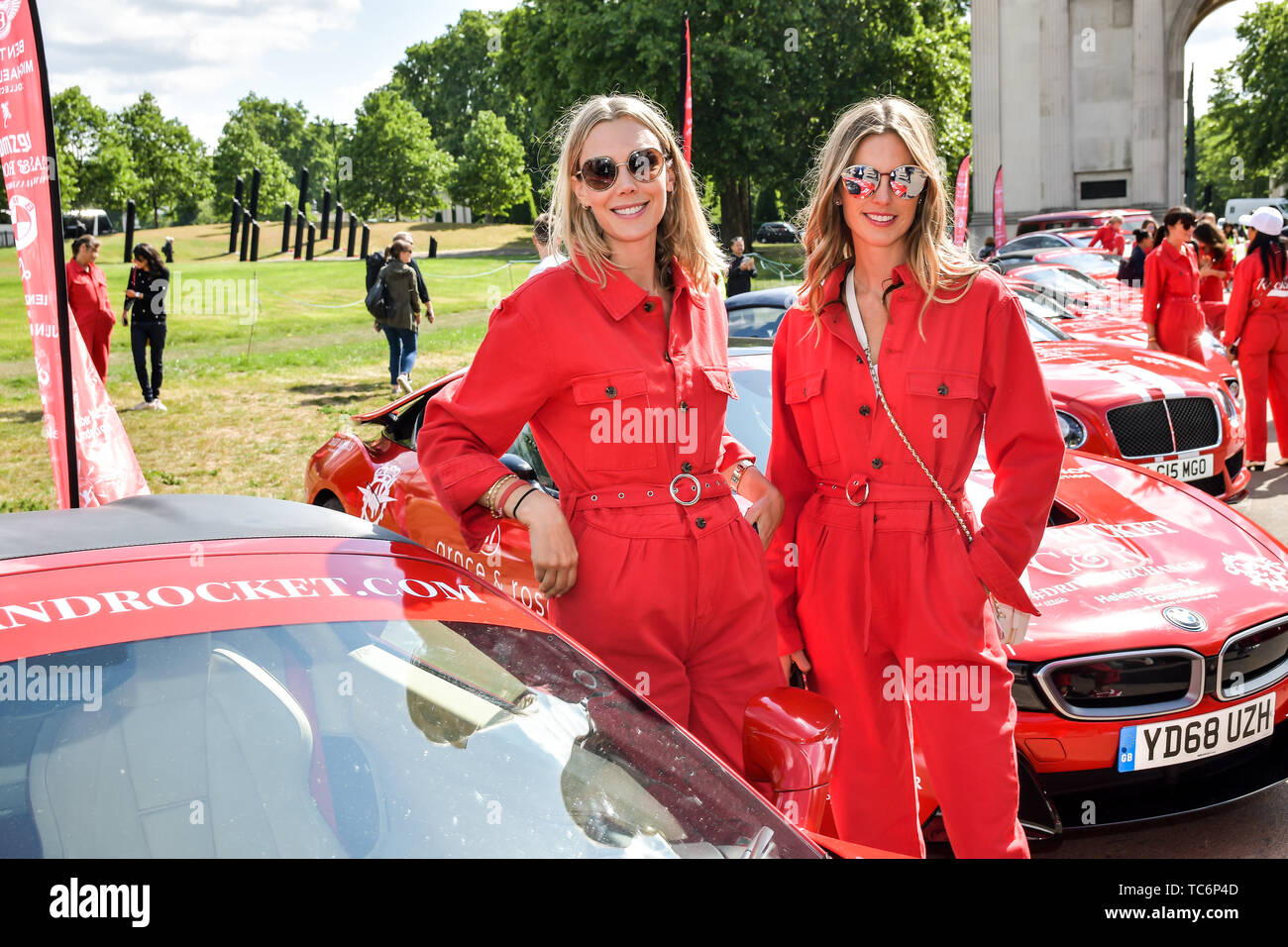 Londres, Royaume-Uni. 06 Juin, 2019. Assister aux célébrités Cash & Rocket Photocall à Wellington Arch, le 6 juin 2019, Londres, Royaume-Uni : Crédit photo Capital/Alamy Live News Banque D'Images