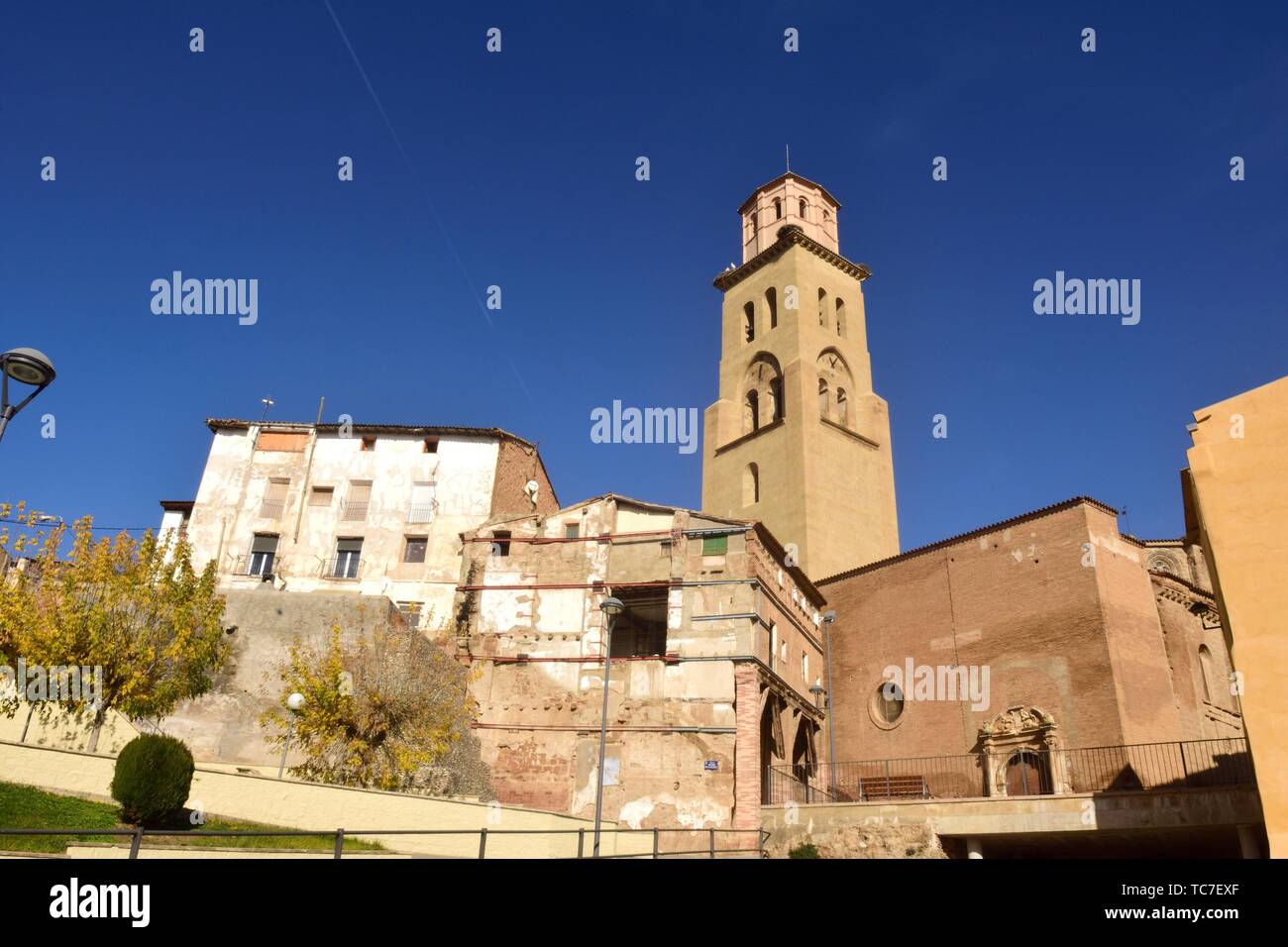 L'église Santa Maria la Mayor de Tamarite de Litera, province de Huesca,  Aragon, Espagne Photo Stock - Alamy